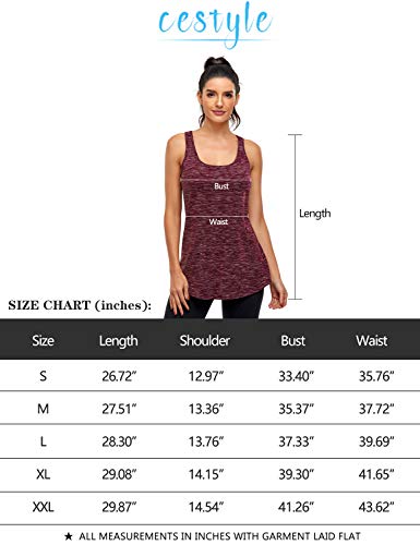 Cestyle Black Tank Tops for Women, Ladies Sleeveless Scoop Neck Flowy Curved Hem Padded Sports Bra Comfort Ribbed Fitness Workout Running Pilates Shirts for Legging Black XX-Large