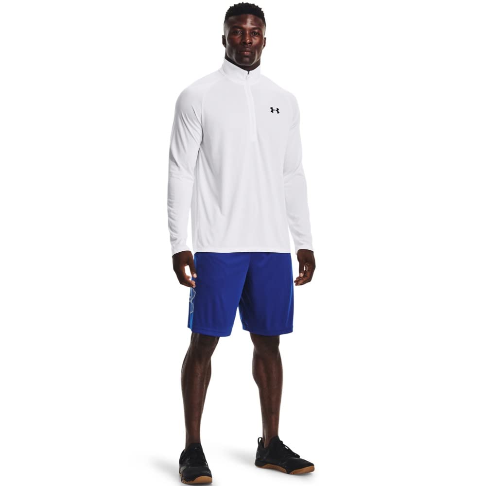 Under Armour Men's Tech Graphic 10" Shorts, Royal (402)/Mod Gray, Large