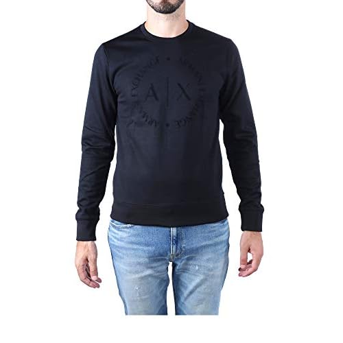A|X ARMANI EXCHANGE mens Long Sleeve Sweatshirt With Big Logo