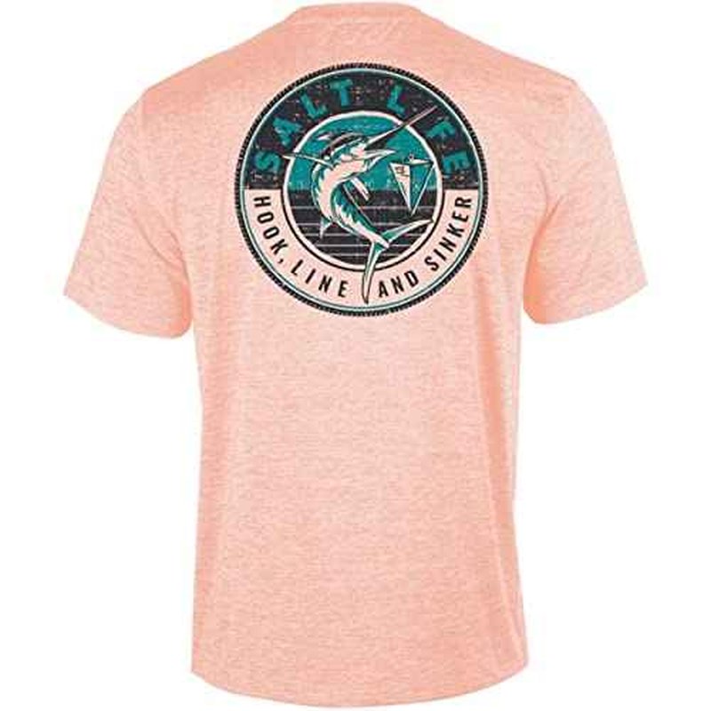 Salt Life Men's Marlin Sinker Short Sleeve Performance Shirt