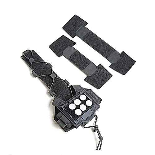 Gen 4 Hybrid NVG Battery Case & Counterweight Pouch + Cable Management System for Tactical Helmets (Tan)
