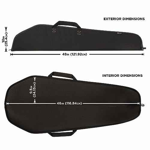 Allen Company Durango Rifle Case - 46-Inch Soft Gun Bag - Hunting and Shooting Accessories - 1.5-inch Webbing Handles and a Hanging Loop - Tan