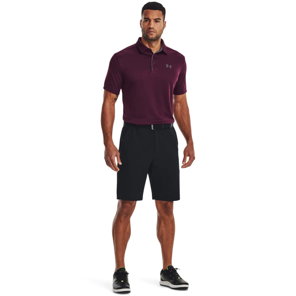 Under Armour Men's Tech Golf PoloDISC, (572) Purple Stone / / Pitch Gray, 4X-Large