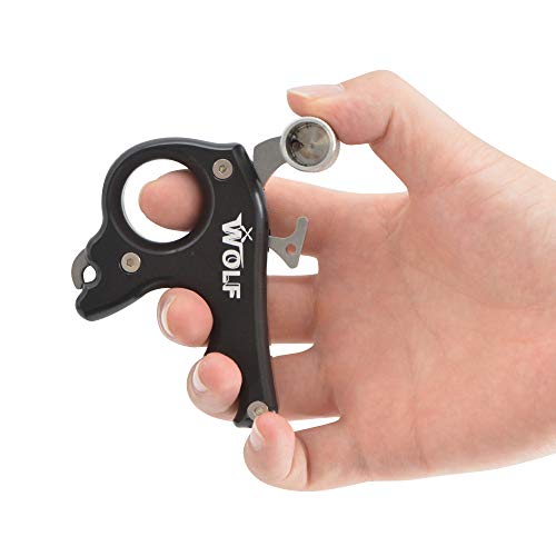 ZSHJGJR Archery Bow Release Aids 3 Fingers for Compound Bow Thumb Release Trigger Compound Bow Accessories (Black)