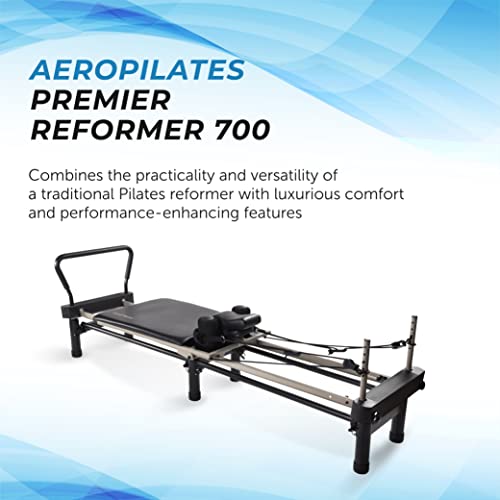 AeroPilates Premier Reformer - Pilates Reformer Workout Machine for Home Gym - Cardio Fitness Rebounder - Up to 300 lbs Weight Capacity