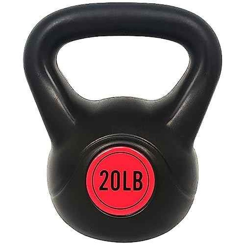 Fitvids ?Wide Grip 3-Piece Kettlebell Exercise Fitness Weight Set, Include 5 lbs, 10 lbs, ?15 lbs? and 20 lbs, Set of 3 or Set of 4