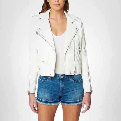 [BLANKNYC] Womens Luxury Clothing Vegan Leather Moto Jacket, Comfortable & Casual Coat, Pure Motivation, X-Small