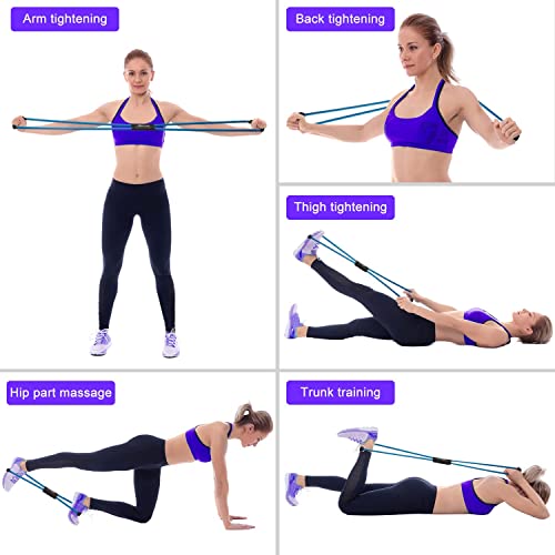 Resistance Bands, Figure 8 Exercise Bands for Women Men, 8 Shaped Resistance Bands for Arms, Chest Expander, Yoga Gym Fitness Pulling Rope 8 Word Elastic for Exercise Muscle Training Tubing