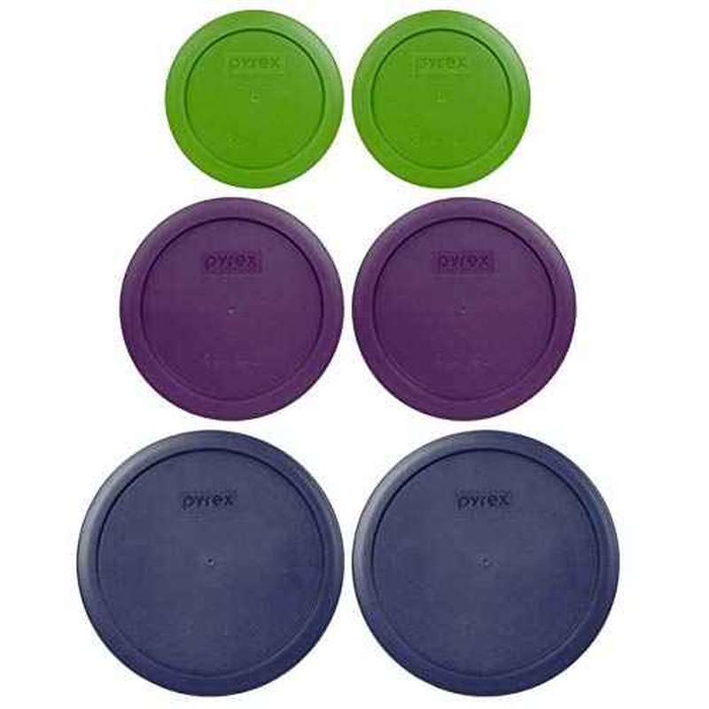Pyrex Simply Store Replacement Lids for 6 Piece Storage Set - Lids only