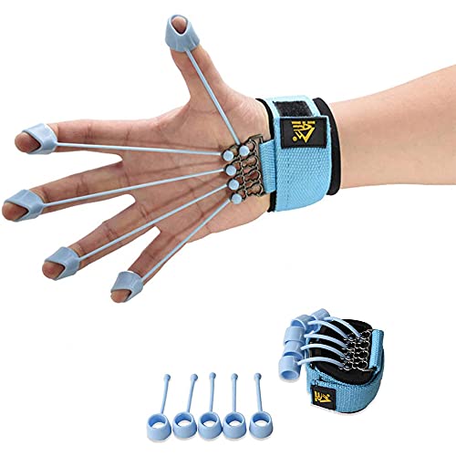 Finger Exerciser Hand Resistance Band Climbing Finger Strengthener Guitar Finger Stretcher/ Extensor Exercise Equipment Krdebasai 40LB