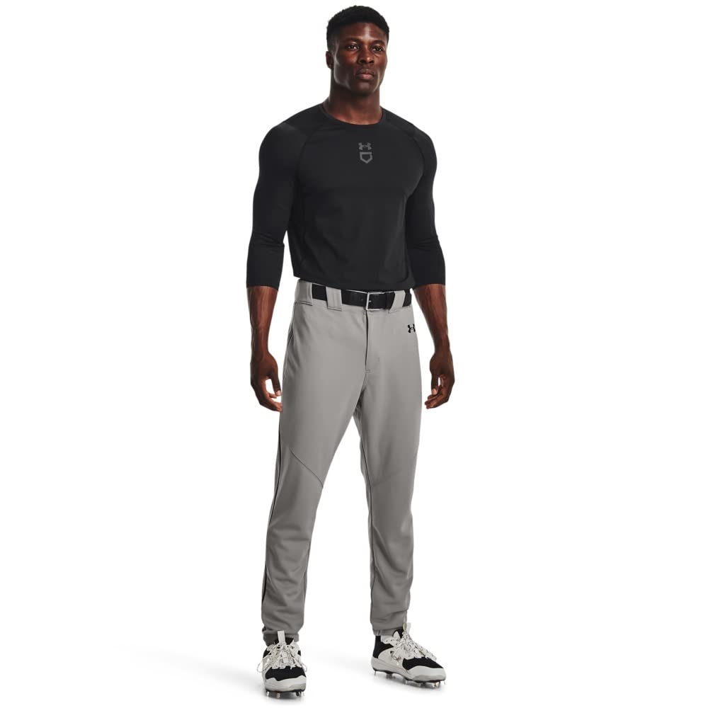 Under Armour Men's Utility Baseball Straight Leg Pant Pipe 22, (080) Baseball Gray/Black/Black, XX-Large