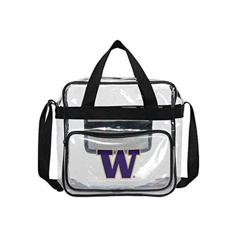 FOCO NCAA Team Logo Clear See Through Stadium High End Messenger Bag