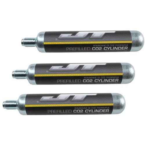 JT Paintball JT 88/90gram CO2 Tank - Prefilled - 3 Count