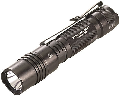 Streamlight 88082 ProTac 2L-X USB 500-Lumen Multi-Fuel EDC High Performance Multi-Fuel Tactical Flashlight, USB Cable, Holster, Clip, Retail Clear Packaging, Black