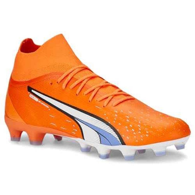 PUMA Mens Ultra Pro Firm Soccer Cleats Cleated, Firm Ground, Turf - Orange