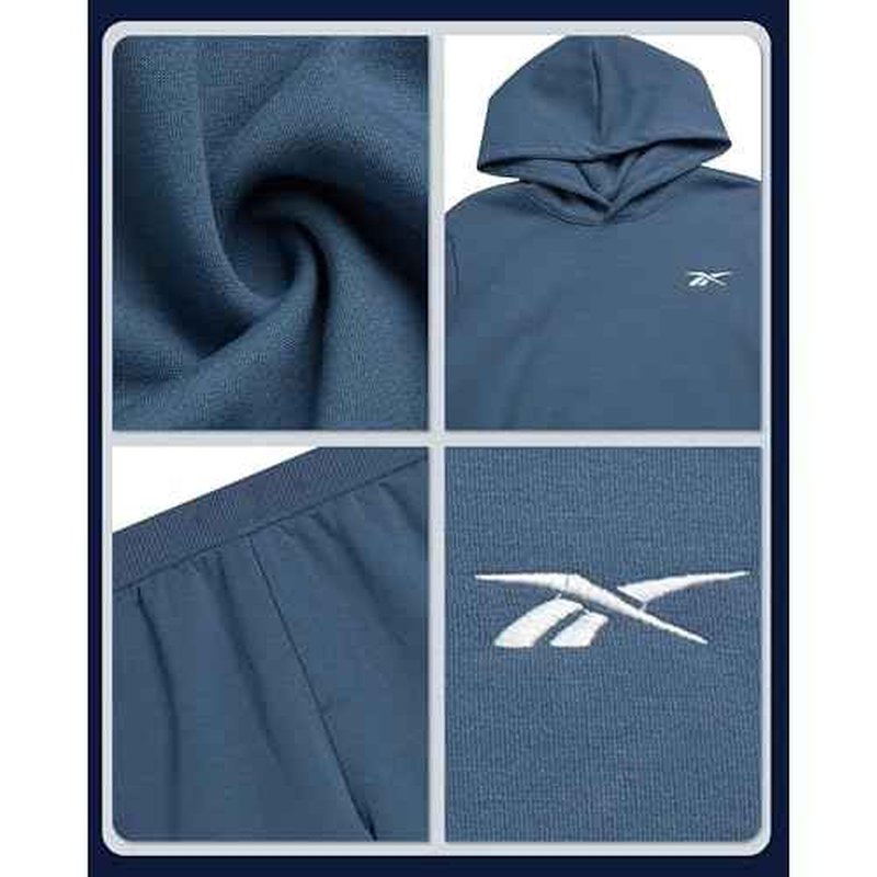 Reebok Boys' Active Shorts Set - 3 Piece Performance Mesh Hoodie Sweatshirt, Gym Shorts, and T-Shirt - Activewear Set (8-12)