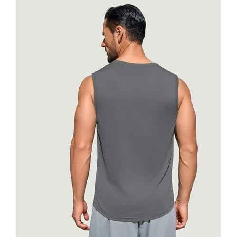 Men's Gym Tank Top Quick Dry 3 Pack UPF 50+ Sleeveless Workout Shirts Summer Sun Protection Running Tank Tops
