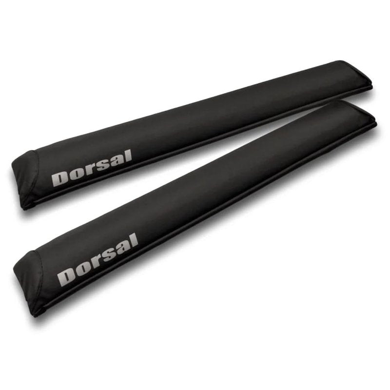 DORSAL Aero Roof Rack Pads - Sunguard (No Fade) for Factory and Wide Crossbars - Pack of 2 for Surfboards Kayaks Sups Snowboards PVC 28" Inch Black