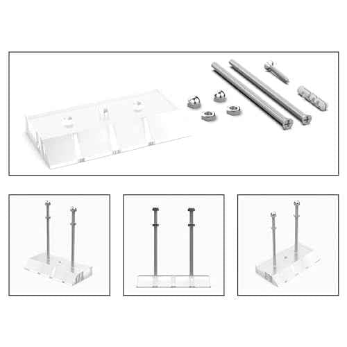 2 Pack Skateboard Wall Mount with Installation Screws Skateboard Display Mount Skateboard Hanger for Safely Store and Display Your skis Snowboards Scooters longboards and More