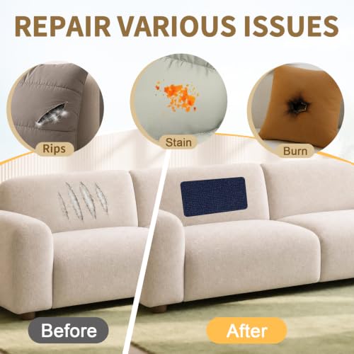 Skystuff Navy Canvas Repair Tape 12x59 Inches Self-Adhesive Fabric Patch