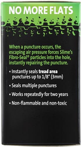 Slime 30084 Bike Inner Tube with Slime Puncture Sealant, Extra Strong, Self Sealing, Prevent and Repair, Presta Valve, 26" x 1.75-2.125"