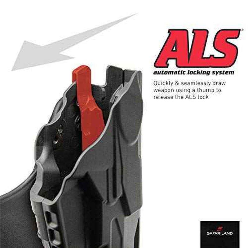 Safariland, 7378, ALS Concealment Paddle and Belt Loop Combo Holster, Left Hand