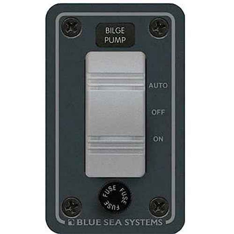 Blue Sea Systems 8263 Contura Water Resistant 12V DC Panel - Bilge Pump Control