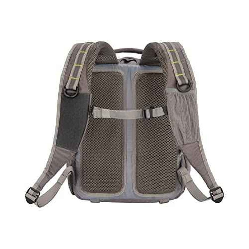 Allen Company Chatfield Compact Fishing Backpack, 12" L x 6" W x 15" H, 17.6 liters, Gray/Lime