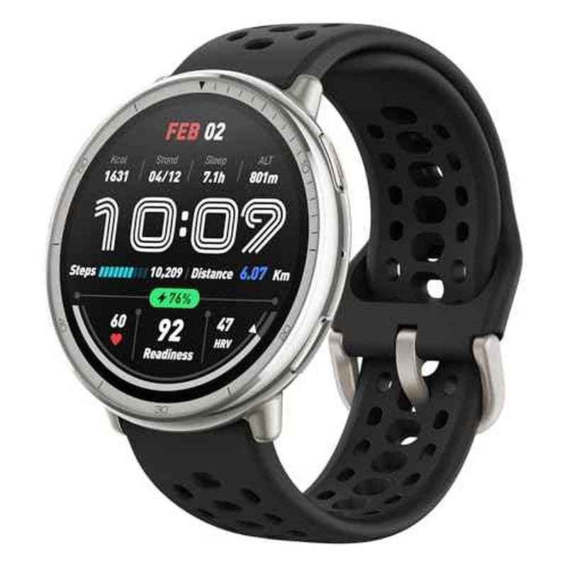 Amazfit Active 2 Sport Smart Watch Fitness Tracker for Android and iPhone, 44mm, 10 Day Battery, Water Resistant, GPS Maps, Sleep Monitor, 160+ Workout Modes, 400 Face Styles, Silicone Strap, Free App