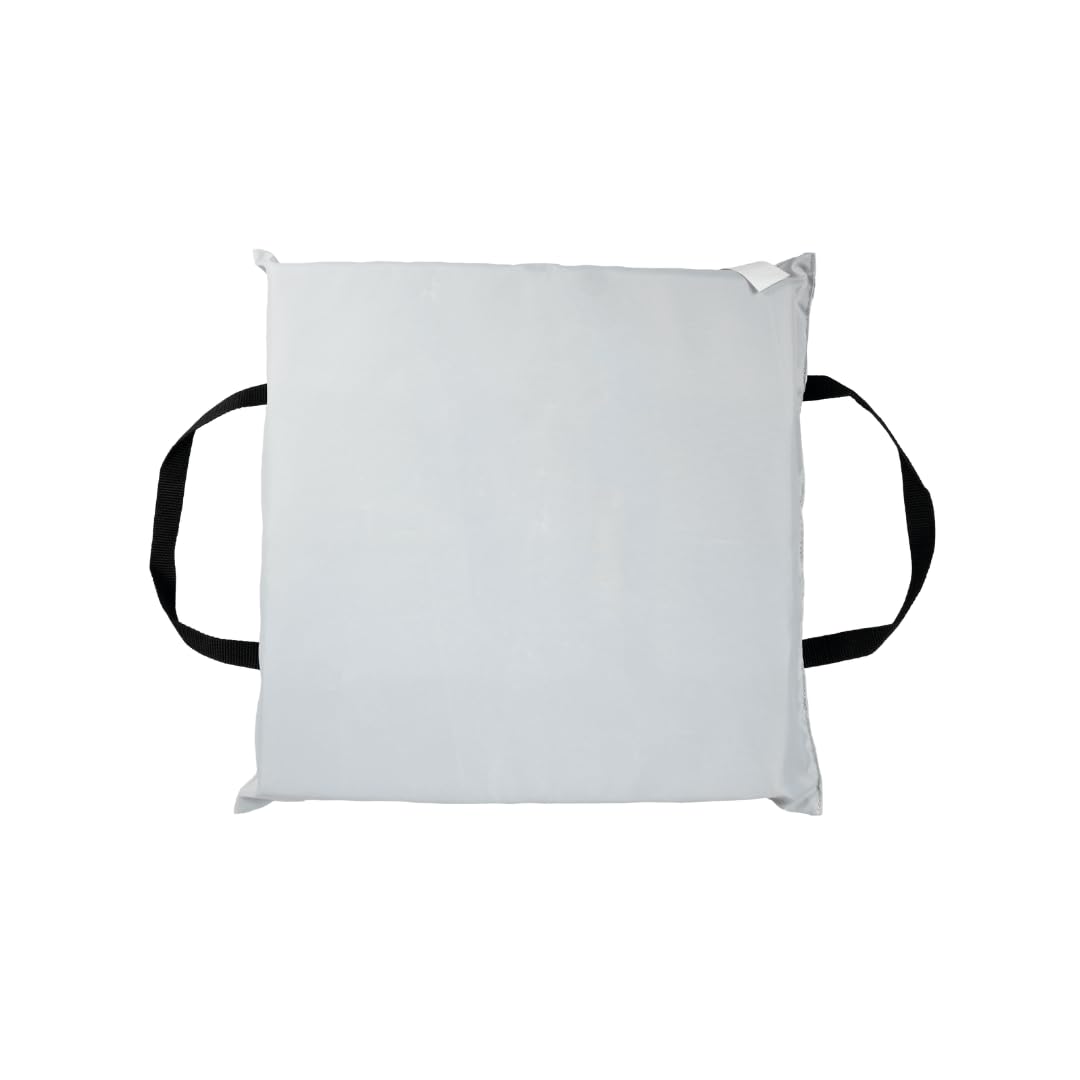 BLUESTORM Throwable Cushion | US Coast Guard (USCG) Approved Type 4 Basic Foam Cushion Preserver (White)
