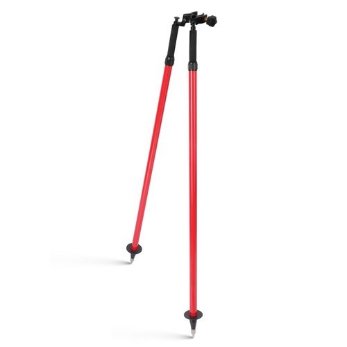 Mountlaser Aluminum Thumb Release Bipod with Center Entry Head Poles Saver Clamp,Aluminum Surveying Tripod Bipod for Prism Poles Surveying or GPS Poles of Total Station GPS GNSS