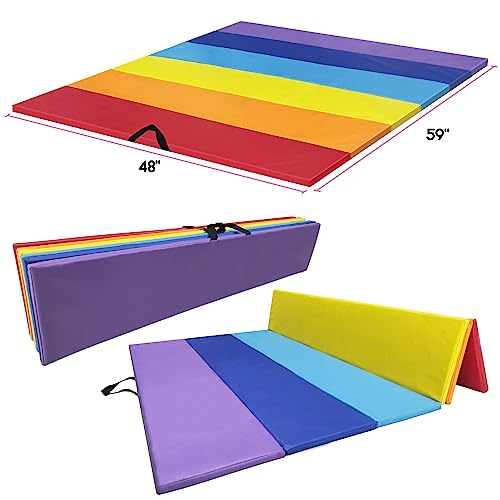 Safly Fun Gymnastics Bar for Kids Ages 3-15 for Home - Steady Steel Construction, Anti-Slip, Easy to Assemble, 3' to 5' Adjustable Height