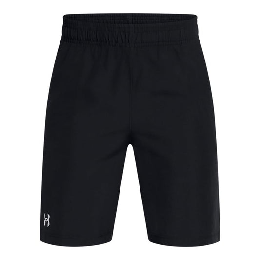 Under Armour Boys Performance Woven Shorts, (002) Black / / White, Large