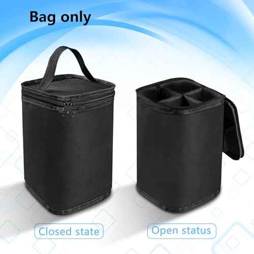 Mini ?Fuel ?Cylinder Storage Bag, Butane Fuel Canister Cover,Gas Tank Protective bag, Easy to Carry, 600D Oxford Fabric Waterproof,Mini Tank Accessories, for Outdoor Camping, Cooking, Travel, Picnic