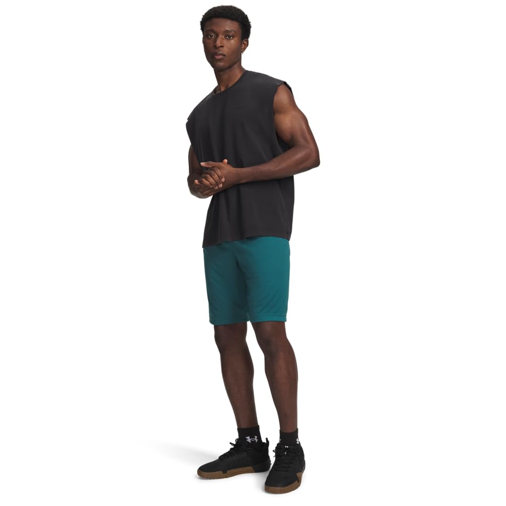 Under Armour Men's Tech Graphic 10" Shorts, (338) Rack Green / / Black, Large Tall