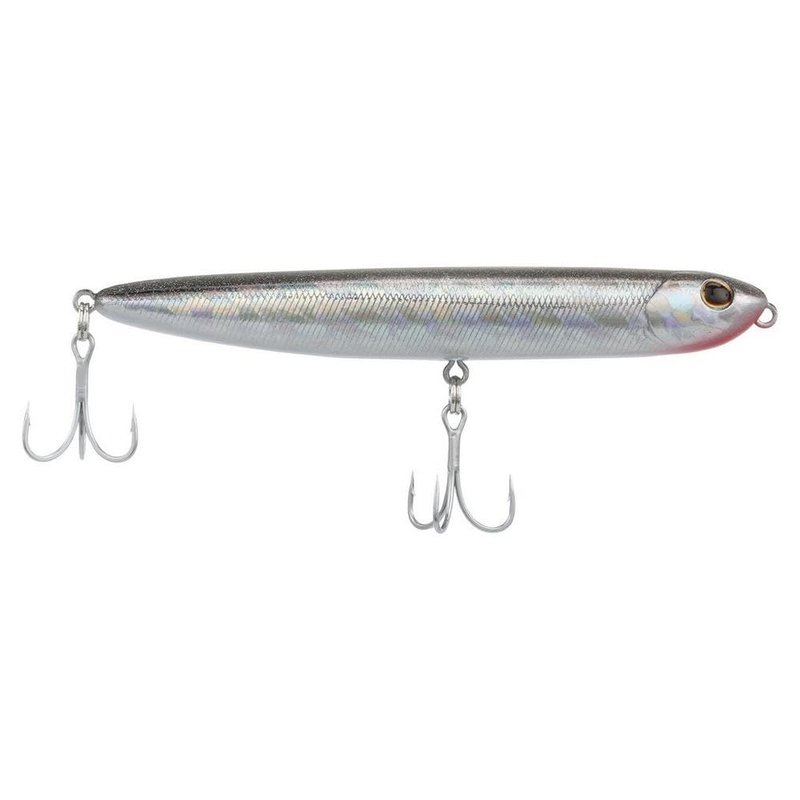 Berkley Saltwater Drift Walker Topwater Fishing Lure, Black Silver, 1/2 oz, 4.3in, Tail Weighted Design Tuned for Casting Distance, Equipped with Fusion19 Hook