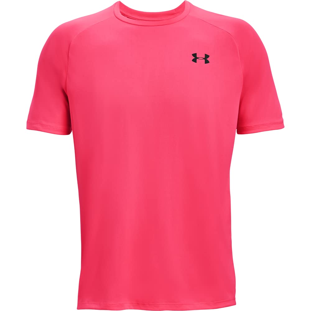 Under Armour Men's Tech 2.0 Short-Sleeve T-Shirt , Pink Shock (684)/Black, Large