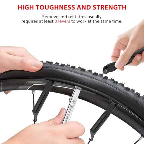 Premium Bicycle Tire Lever Tyre Spoon Iron Changing Tool, Bike Tire Levers Premium Stainless Steel Levers to Repair Bike Tube, Best Tire Changing Tool