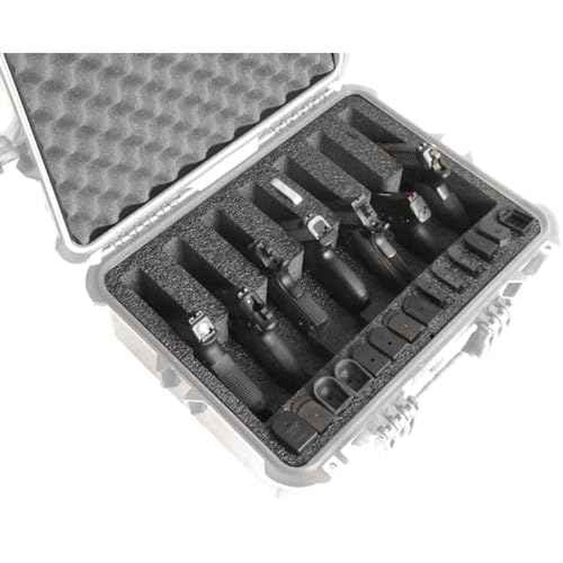 Case Club Foam Only to Fit Apache 4800 (Harbor Freight) - 7 Pistol Foam Set