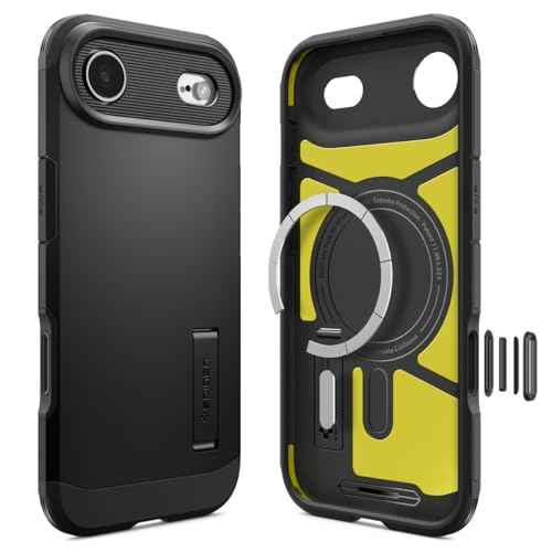 Spigen for iPhone Air Case, Tough Armor T MagFit [Camera Control Button] [Compatible with Magsafe] - Black
