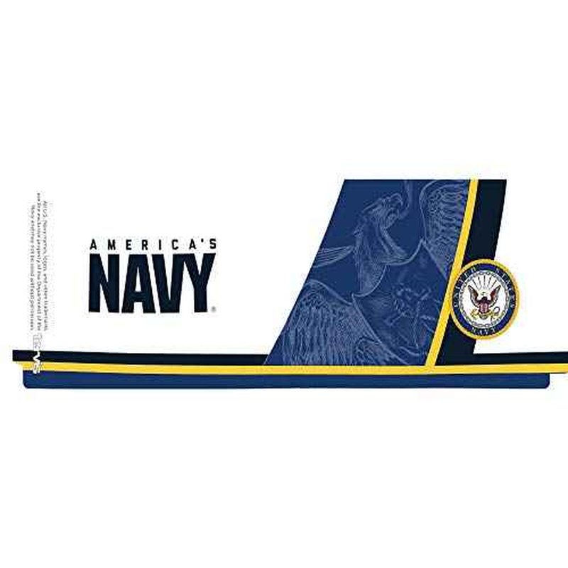 Tervis Navy Forever Proud Made in USA Double Walled Insulated Tumbler Travel Cup Keeps Drinks Cold & Hot, 16oz Mug, Classic