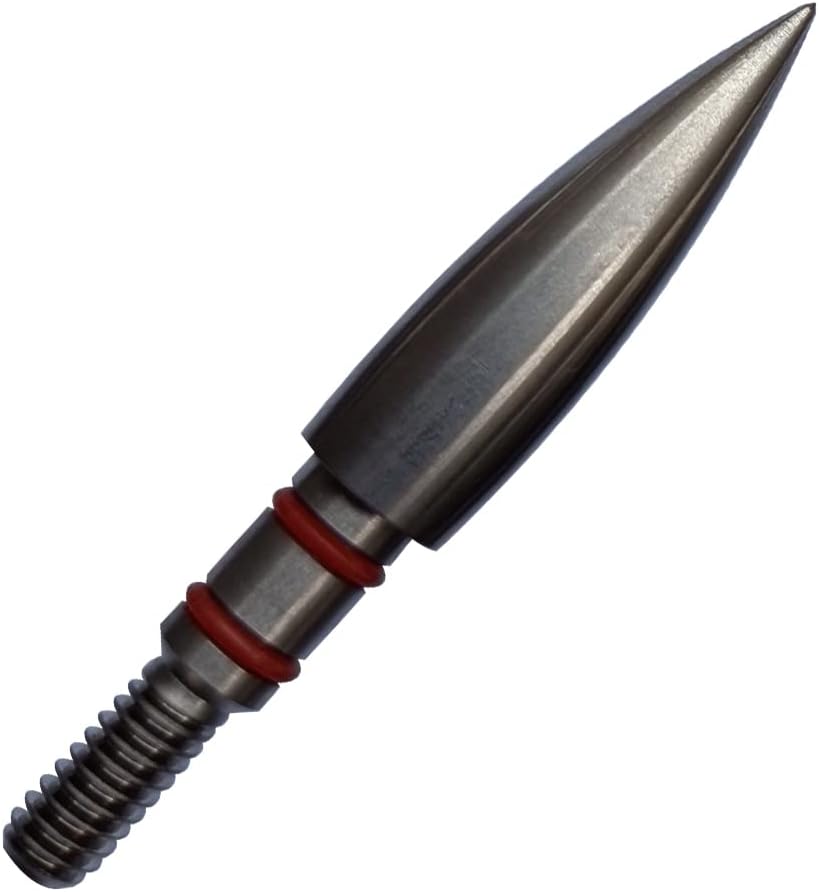Archery Field Points - Stainless Steel Screw-In Tips | 100/125/150/200 Grains (12 Pack)
