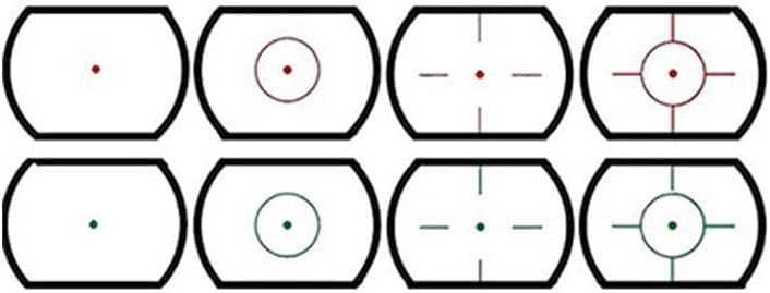 TACFUN Red Reflex Sight - 4 Reticles for Precision Shooting | 3/8" Dovetail Mount