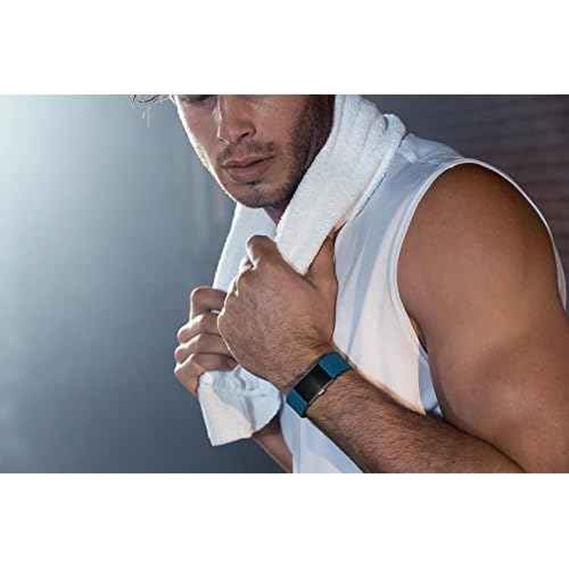 Fitbit Charge 2 Heart Rate + Fitness Wristband, Blue, Small (US Version)