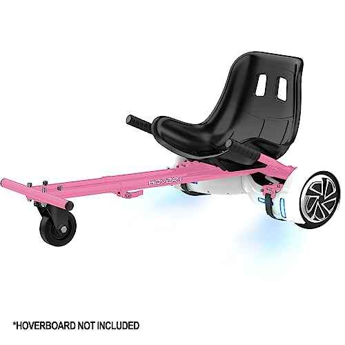 Hover-1 Buggy Hoverboard Attachment - Compatible with Most 6.5" & 8" Electric Hoverboards, Hand-Operated Rear Wheel Control, Adjustable Frame & Straps, Easy Assembly & Install Hoverboard Go Kart