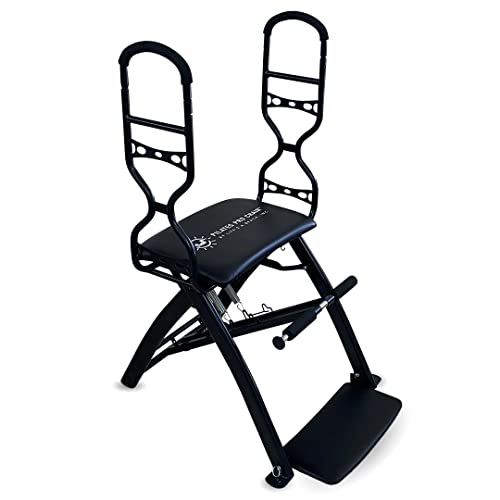 Life's A Beach Pilates PRO Chair Max with Sculpting Handles + Shape Transform & Reform + Total Gym Home Workout + Exercise Equipment + Adjustable Resistance Levels (Black)