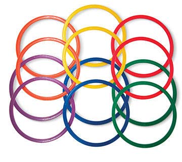 Palos Sports Sports and Agility Flat Hoops - Set of 12-14", 20" or 24" (24 inch)