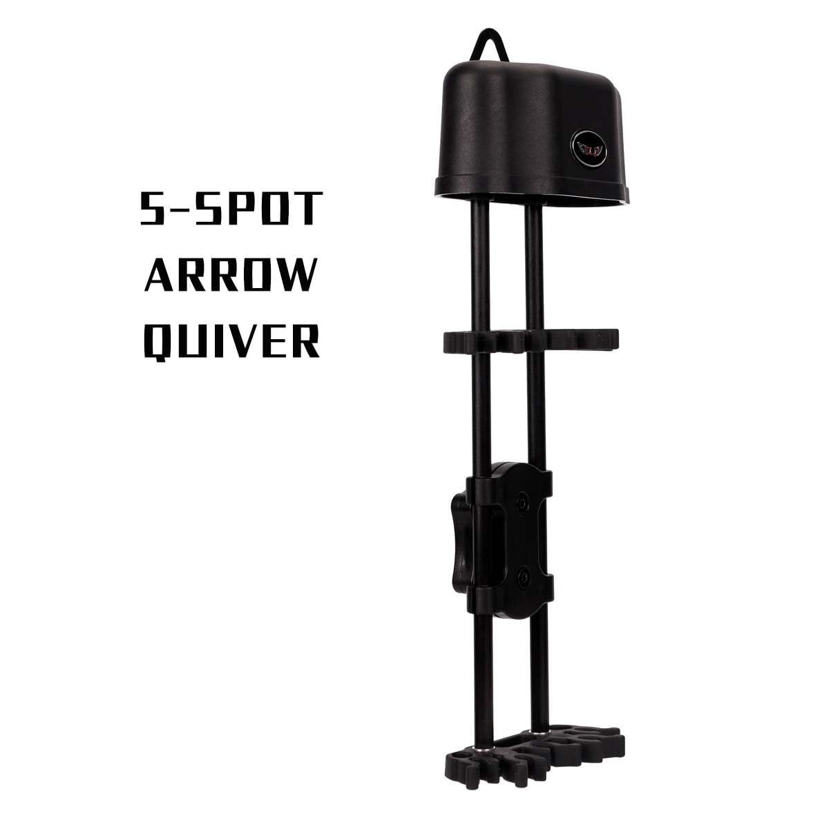 LWANO 5 Arrow Quiver,Archery Compound Bow Quiver for Hunting with Quick Release, black