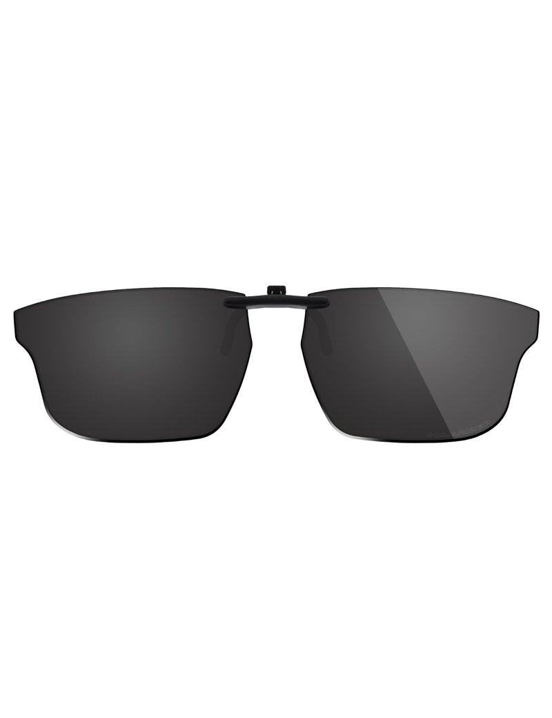 Fiskr Polarized Clip-On Sunglasses for Oakley Crosslink Fit OX8142 56mm - UV Protection - Universal Fit for Men & Women - Classic Black