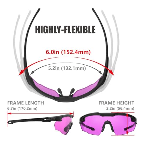 HTS HUNTERSKY DISCOVER YOUR WORLD! Anti Fog Shooting Safety Glasses for men Military Grade range Hunting Riding Airsoft